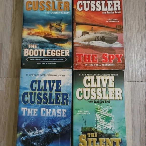 Clive Cussler Lot of 5 Paperback NovelsThe chase, silent‎ sky, the spy 1 … - Picture 2 of 4